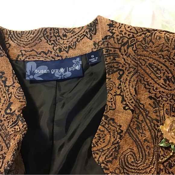 Susan Graver zip jacket 1X - Picture 8 of 9